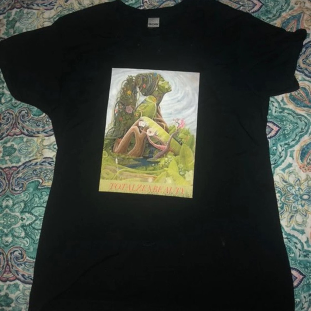 Black Tshirt with Moana inspired design